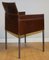 Vintage Texas Dining Chairs in Brown Leather and Steel by Karl Friedrich Förster, Set of 4, Image 7