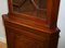 Vintage Brown Hardwood Astragal Glazed Corner Cabinet 9