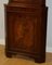 Vintage Brown Hardwood Astragal Glazed Corner Cabinet 5
