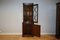 Vintage Brown Hardwood Astragal Glazed Corner Cabinet 8