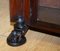 Victorian Hardwood Bookcase with Lion Mask, Claw Feet and Glass Doors 4