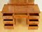 Vintage Burr Walnut Dressing Table with Trifold Mirrors, Image 4