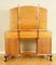 Vintage Burr Walnut Dressing Table with Trifold Mirrors 11