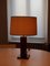 Mid-Century Mahogany Colored Lamp 2