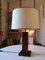 Lampe Mid-Century en Acajou 1