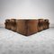 Modulares Vintage 4-Sitzer Samtsofa mit Radio, 7er Set 2