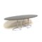 Vintage Italian Oval Dining Table from Cidue, 1970s, Image 8