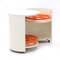 Round White Lacquered Bar Cabinet from Merati, 1970s 6