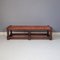 Antique Woven Leather Bench, 1900s 1