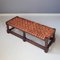 Antique Woven Leather Bench, 1900s 9