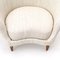 Armchairs in Cream White Fabric by Federico Munari, 1950s, Set of 2 9
