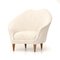 Armchairs in Cream White Fabric by Federico Munari, 1950s, Set of 2 8