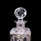 Vintage Portuguese Glass Whiskey Decanter with Silver Decoration, 1970s, Image 8