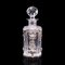 Vintage Portuguese Glass Whiskey Decanter with Silver Decoration, 1970s, Image 3