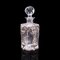 Vintage Portuguese Glass Whiskey Decanter with Silver Decoration, 1970s, Image 2