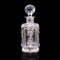 Vintage Portuguese Glass Whiskey Decanter with Silver Decoration, 1970s, Image 1