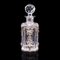 Vintage Portuguese Glass Whiskey Decanter with Silver Decoration, 1970s, Image 5