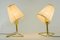 Tischlampen mit Stoffschirmen von Rupert Nikoll, Wien, 1950er, 2er Set 6