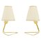 Table Lamps with Fabric Shades by Rupert Nikoll, Vienna, 1950s, Set of 2, Image 1