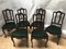 Vintage Louis XV Style Oak Dining Chairs, 1940s, Set of 6 1