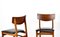 Teak and Leatherette Chairs, 1960s, Set of 4 2