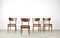 Teak and Leatherette Chairs, 1960s, Set of 4 6