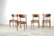 Stühle aus Teak & Kunstleder, 1960er, 4er Set 7