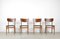 Teak and Leatherette Chairs, 1960s, Set of 4 8