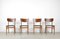 Teak and Leatherette Chairs, 1960s, Set of 4, Image 8