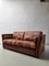 Vintage Striped Leather Sofa 2