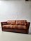 Vintage Striped Leather Sofa 1