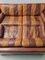 Vintage Striped Leather Sofa 12