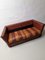 Vintage Striped Cognac Leather Sofa, Image 6