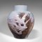 Vintage English Hand-Painted Decorative Flower Vase in Ceramic by James Skerrett 2