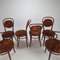 Cherry Coloured Bentwood Dining Chairs, 1970s, Set of 6 5