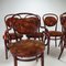 Cherry Coloured Bentwood Dining Chairs, 1970s, Set of 6, Image 7