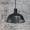 Vintage Industrial Black Enamel Pendant Light 4