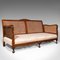 Antikes englisches 2-Sitzer Bergere Sofa aus Buche & Schilfrohr, 1910er 7