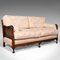 Antique English Edwardian 2-Seat Bergere Sofa in Beech and Cane, 1910s, Image 1