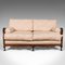 Antique English Edwardian 2-Seat Bergere Sofa in Beech and Cane, 1910s 2