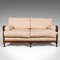 Antique English Edwardian 2-Seat Bergere Sofa in Beech and Cane, 1910s, Image 2