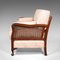 Antique English Edwardian 2-Seat Bergere Sofa in Beech and Cane, 1910s, Image 4