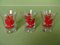 Cocktail Glasses with Fox Terrier and Cockerel from Royal Leerdam Crystal, Set of 14 10