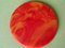 Art Deco Red & Yellow Bakelite Coasters, Set of 7, Image 7