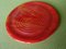 Art Deco Red & Yellow Bakelite Coasters, Set of 7, Image 2