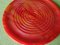 Art Deco Red & Yellow Bakelite Coasters, Set of 7 6