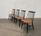 Mid-Century Teak Fanett Chairs by Ilmari Tapiovaara for Asko, Set of 4, Image 10