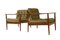 Teak Antimott Model 550 Lounge Chairs from Knoll, Set of 2, Image 1