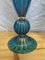 Blaue Murano Glas Lampen von Toso, 1980, 2er Set 4