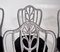 Gustavian Style Chairs Including Two Armchairs with Carvings, Late 19th Century, Set of 6, Image 2